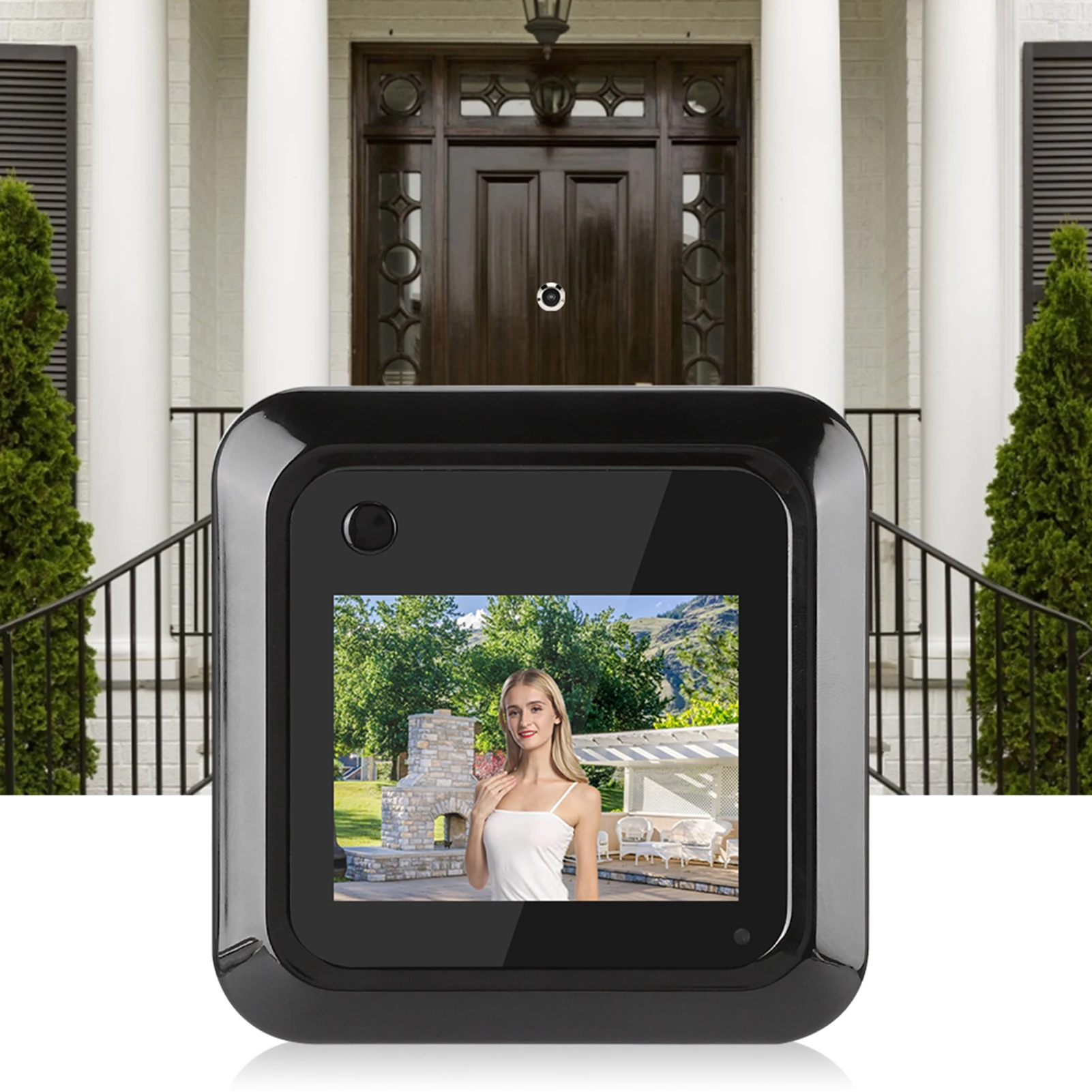 zk30 2.4in Smart Door Viewer TFT LCD Screen Display 0.3MP 95° Wide Angle Camera Photo Recording