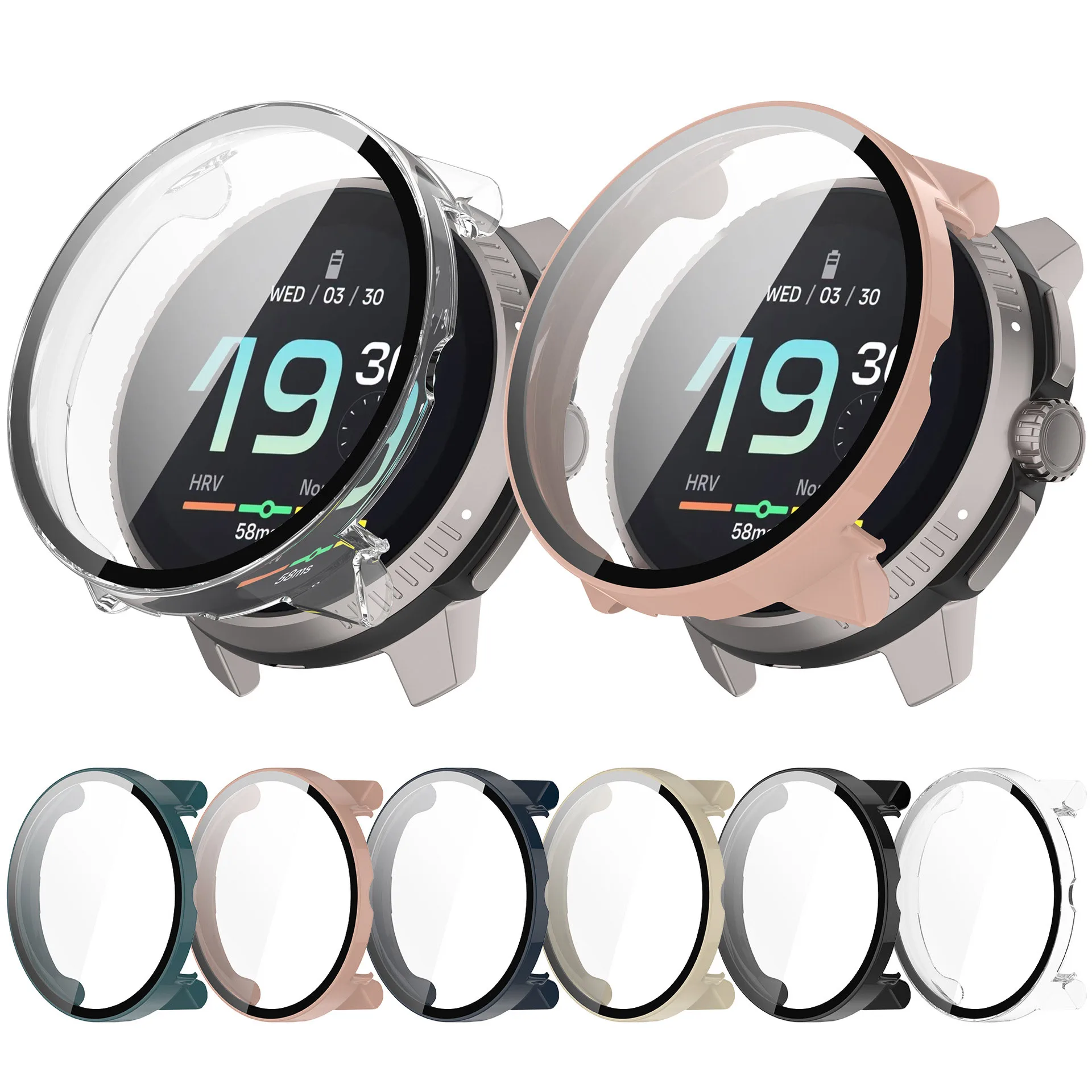 Harte Kante Shell Glas Screen Protector Film Smartwatch Rahmen Fall Für Suunto Race / S Schutzhülle Bumper Abdeckung Smart Zubehör