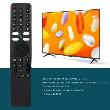 XMRM-ML 음성 리모컨 교체 리모컨, 샤오미 울트라 HD 4K QLED TV Q2 용, 50 인치, 55/65 인치, 1 개