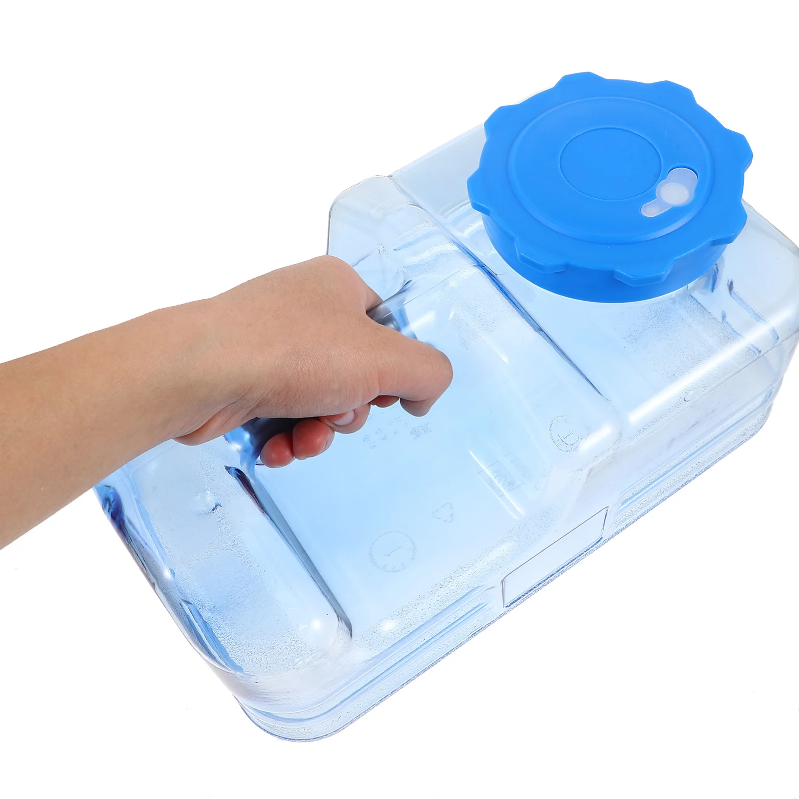 

1 set 1 Set Portable Water Storage Jug 5L Reusable Transparent Outdoor Camping Water Container With Handle For Car Travel Picnic