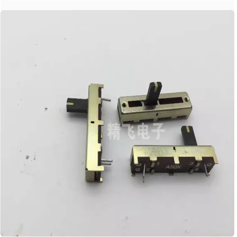 2 PCS Taiwan ALPHA3.5MM Direct Sliding Potentiometer A50K with Axis Length of 10MM