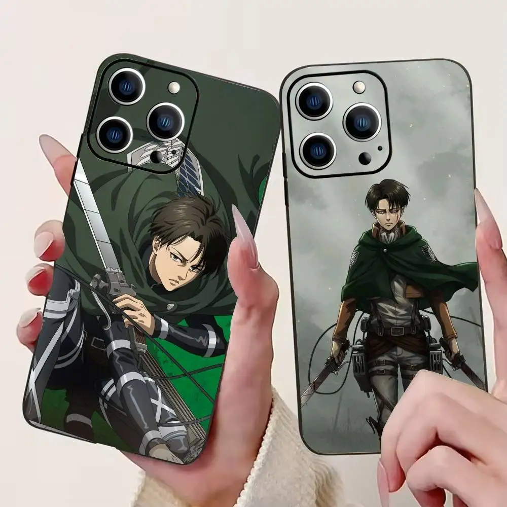 

Attack on Titan Levi Ackerman Phone Case Silicone Soft For IPhone 17 16 15 14 13 12 11 X XR Plus Pro Max Plus