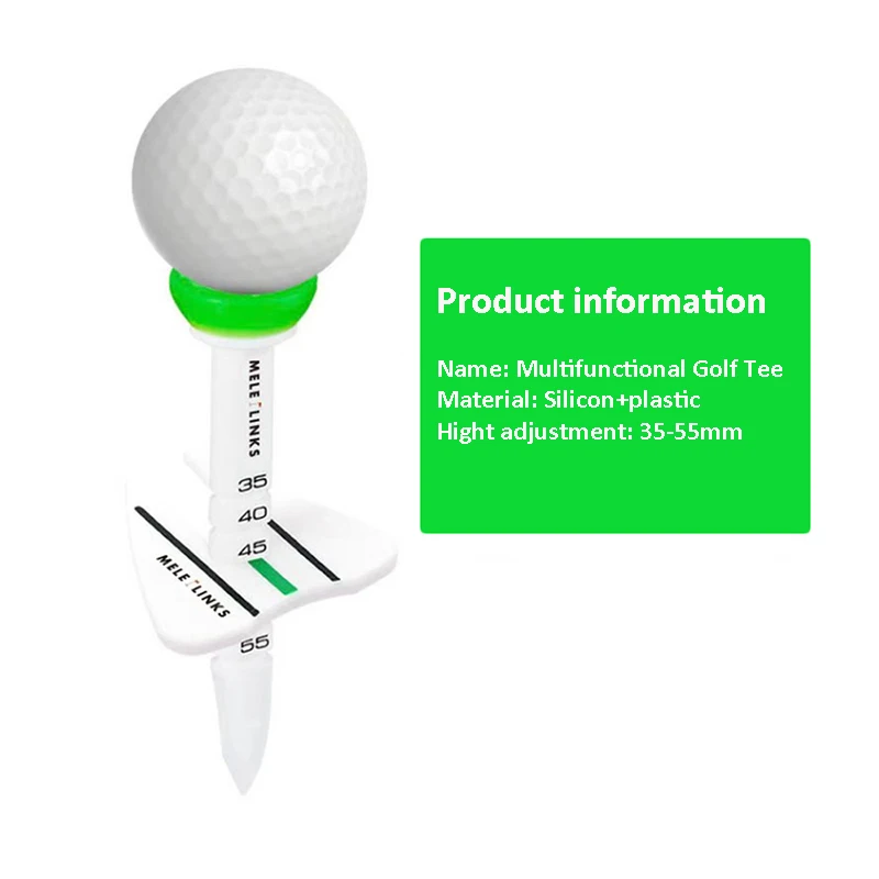 4 PCS Golf 10 Degrees Plastic Ball Tees Increase the Distance Speed More Resistant to Play