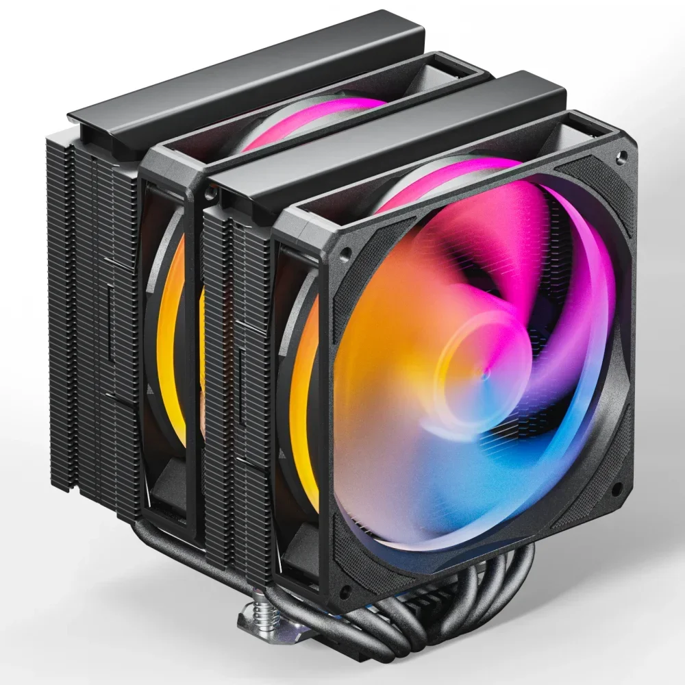 upHere 120mm RGB 6 Heat Pipes CPU Cooler Fan Dual Fans 4PIN PC Gaming Radiator Cooling For Pc LGA 1700 AMD AM5/4  Cpu Cooler