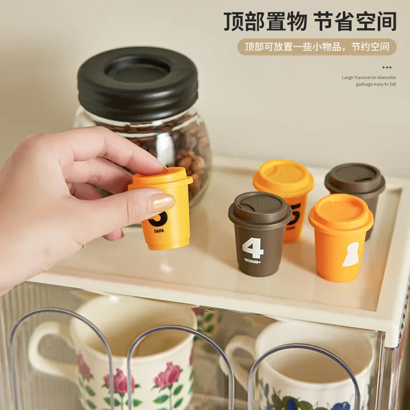 Dustproof storage rack office glass coffee cup tea acrylic water cup holder