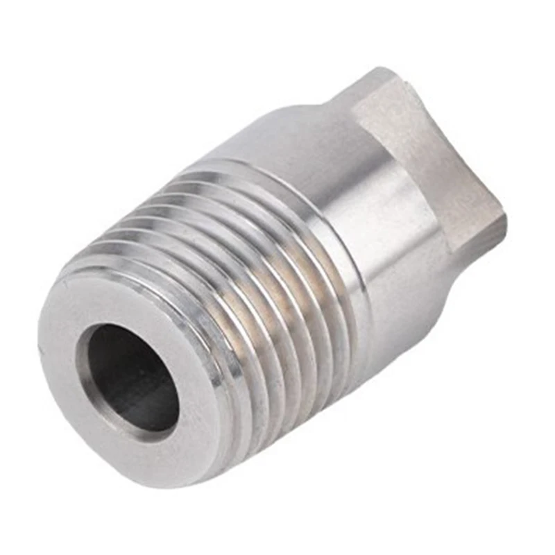 HH-W Solid Cone Fan Nozzle, Stainless Steel Square Solid Cone Fan Nozzle, High-Pressure Cleaning Large-Angle Nozzle