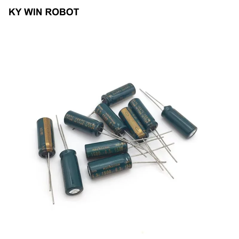 

10 pcs Aluminum electrolytic capacitor 1500 uF 6.3 V 8 * 20 mm frekuensi tinggi Radial Electrolytic kapasitor
