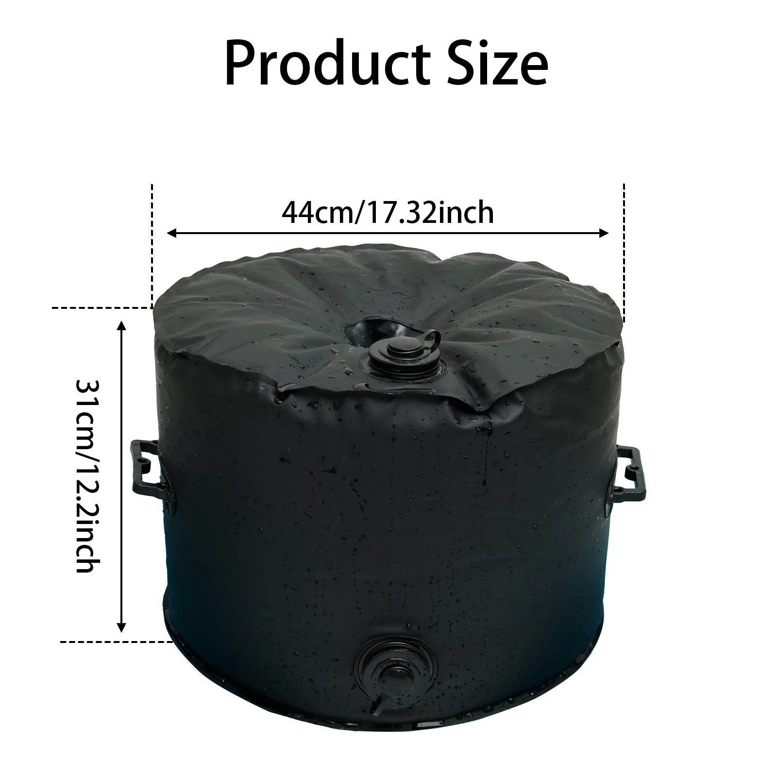 20L/40L Umbrella Base Weight Bag 1000D Sandbag with Handle Weatherproof Parasol Durable Parasol Base for Less Than 8cm Diameter