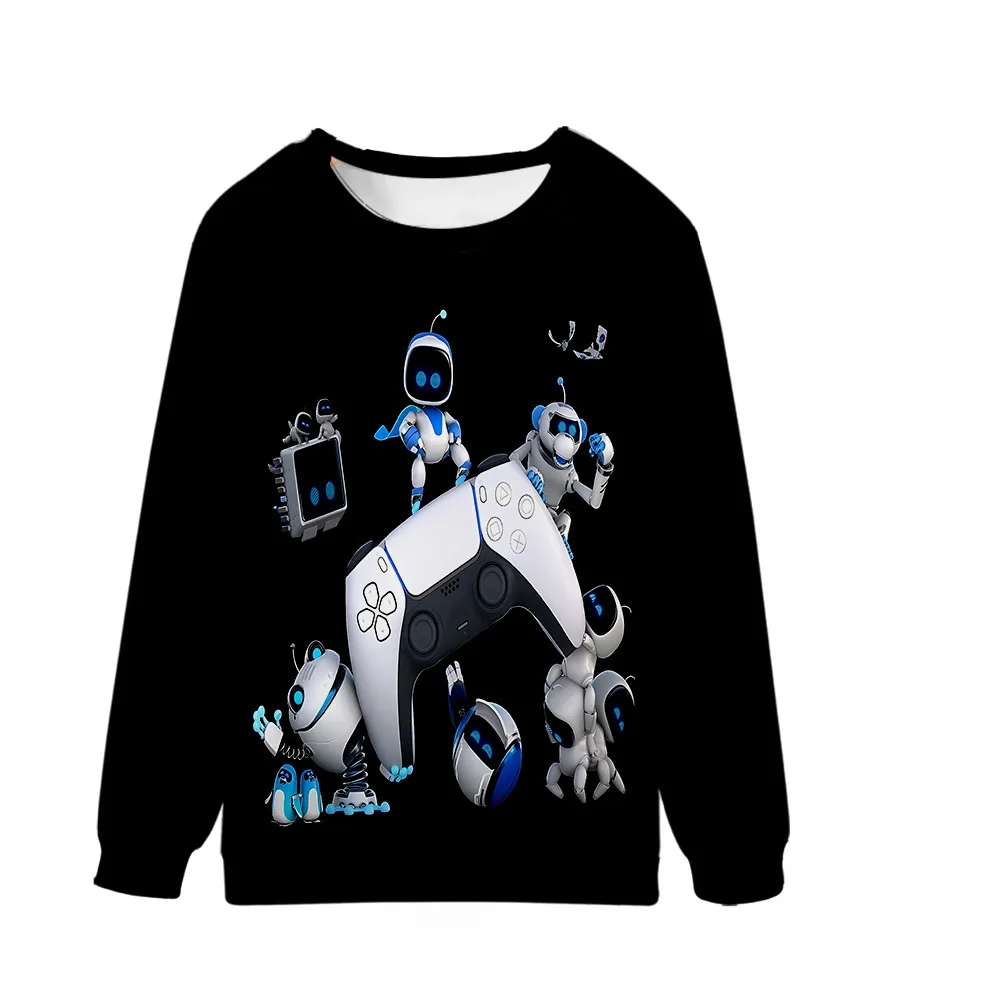 Anime Astro Bot 3D Print Oversized Hoodie Men/Women Long Sleeve Crewneck Sweatshirt Casual Tracksuit Astrobot Children Clothes