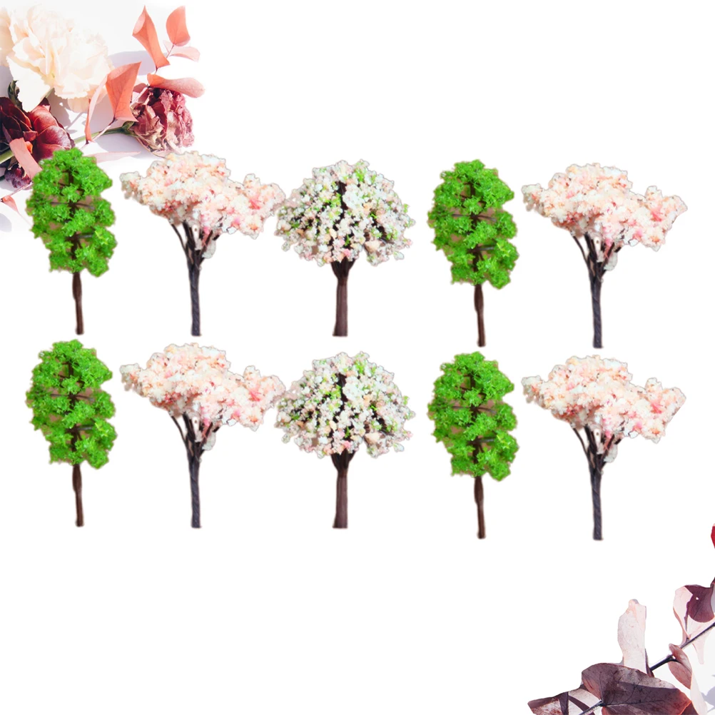 

15Pcs Micro Landscape Decorative Mini Trees Creative Resin Craft Accessories for DIY Fairy Garden and Container Miniature