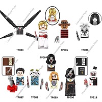 Hot Toys Star LUKE Skywalker Mandalorian Darth Vader Boba Fett Rex Kylo Ren Blocks Mini Robot Figure Wars Bricks Assembling Doll