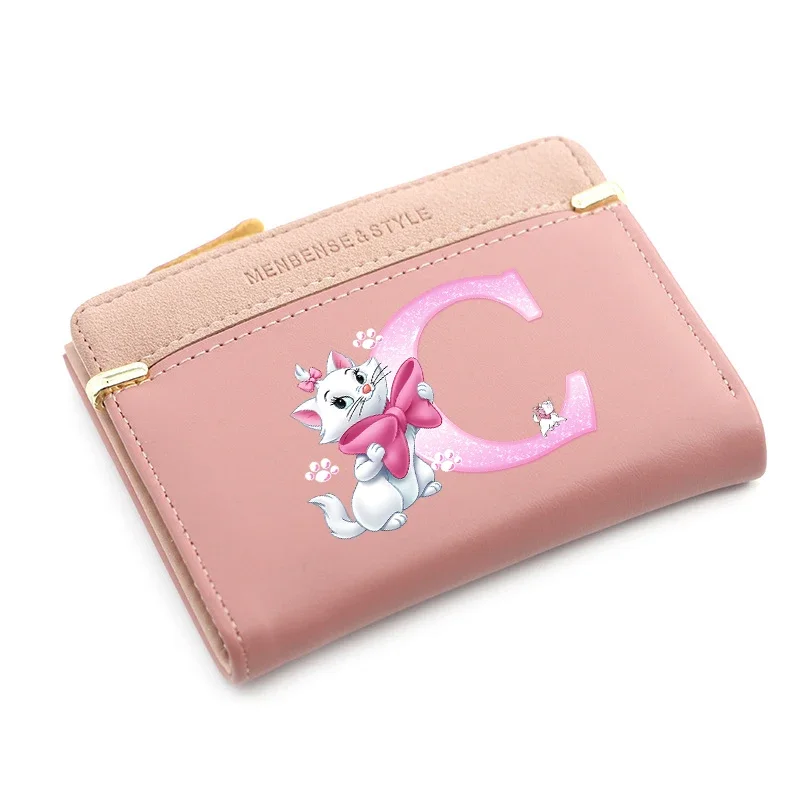 The Aristocats ماري القط المرأة محافظ بسيطة قصيرة المرأة محفظة بطاقة الهوية المحفظة حقائب النساء حامل حافظة للبطاقات متعددة الوظائف المحفظة #3