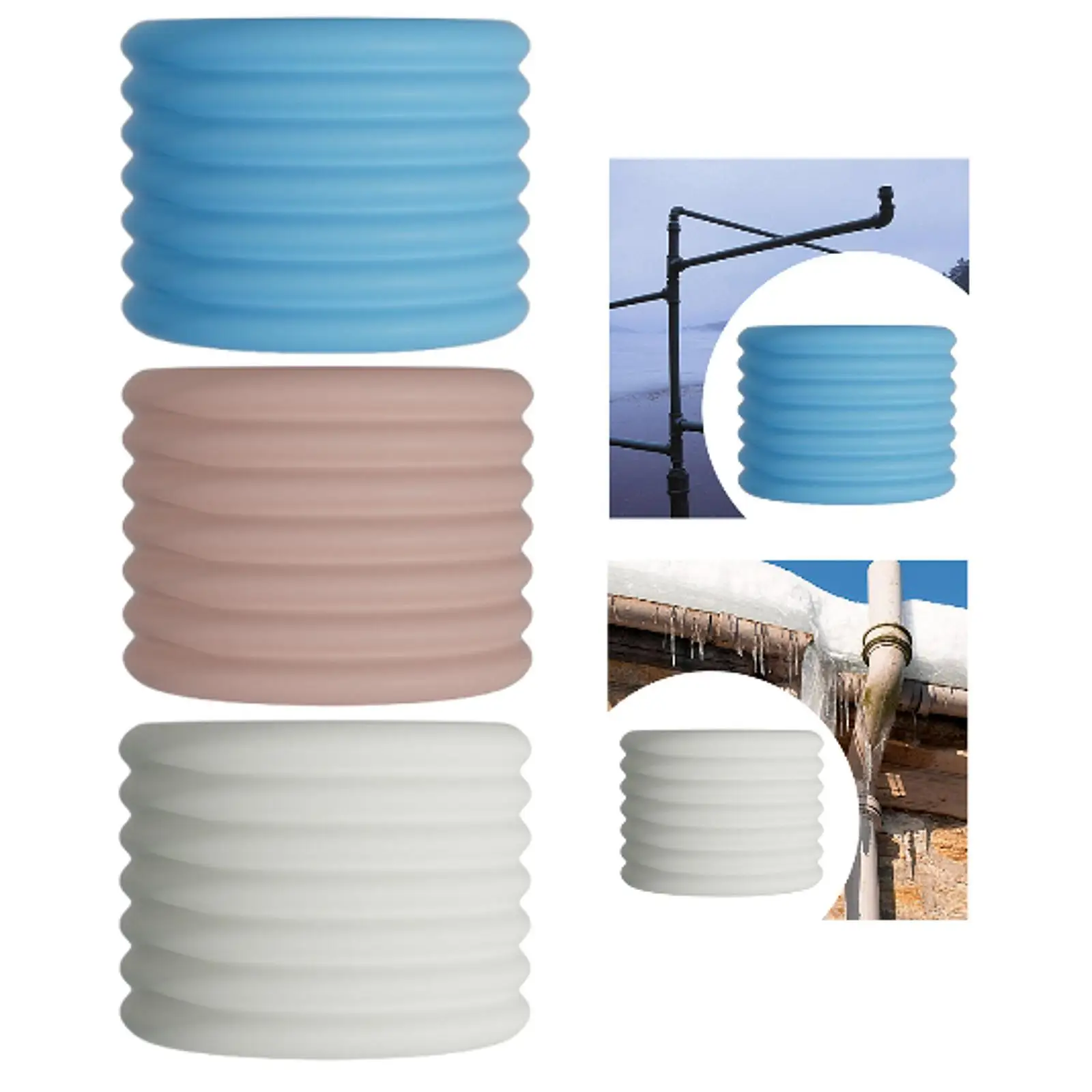 Tube Wrapping Strip Foam Pipe Insulation for Outdoor Hot or Cold Pipes Walls