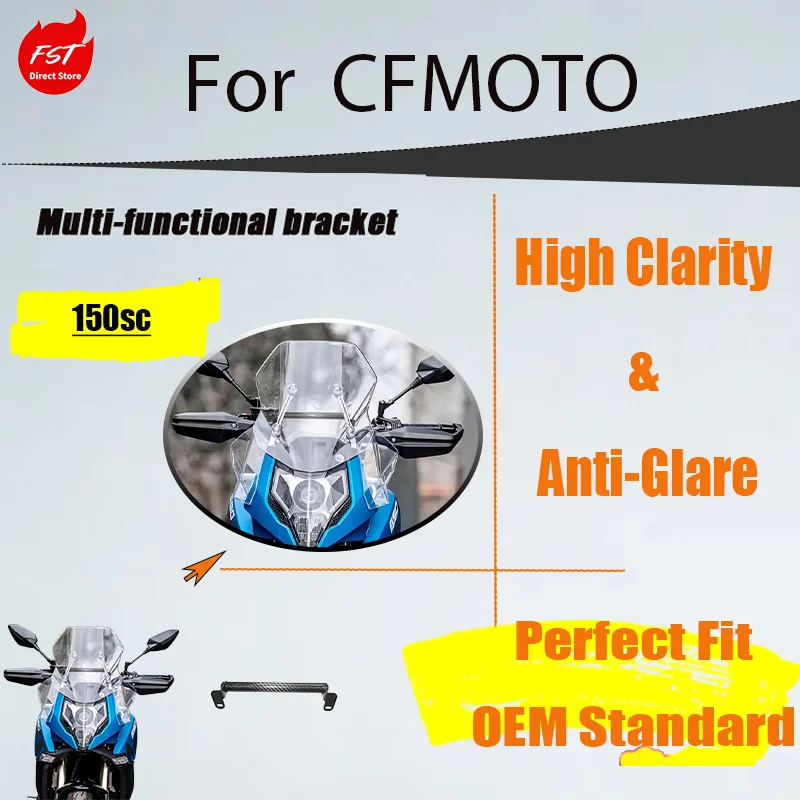 Multifunctional Extension Balance Bar for CFMOTO 650MT Handlebar Expansion Rod Phone GPS Mount Kit Motorcycle Accessory
