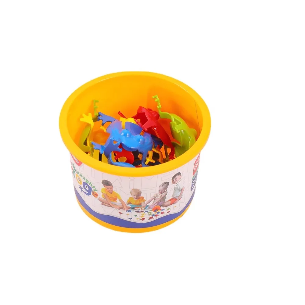 부모-자녀 상호작용, 점핑 개구리 미니 점핑 개구리 플라스틱 바운싱 두꺼비 어린이 교육용 장난감