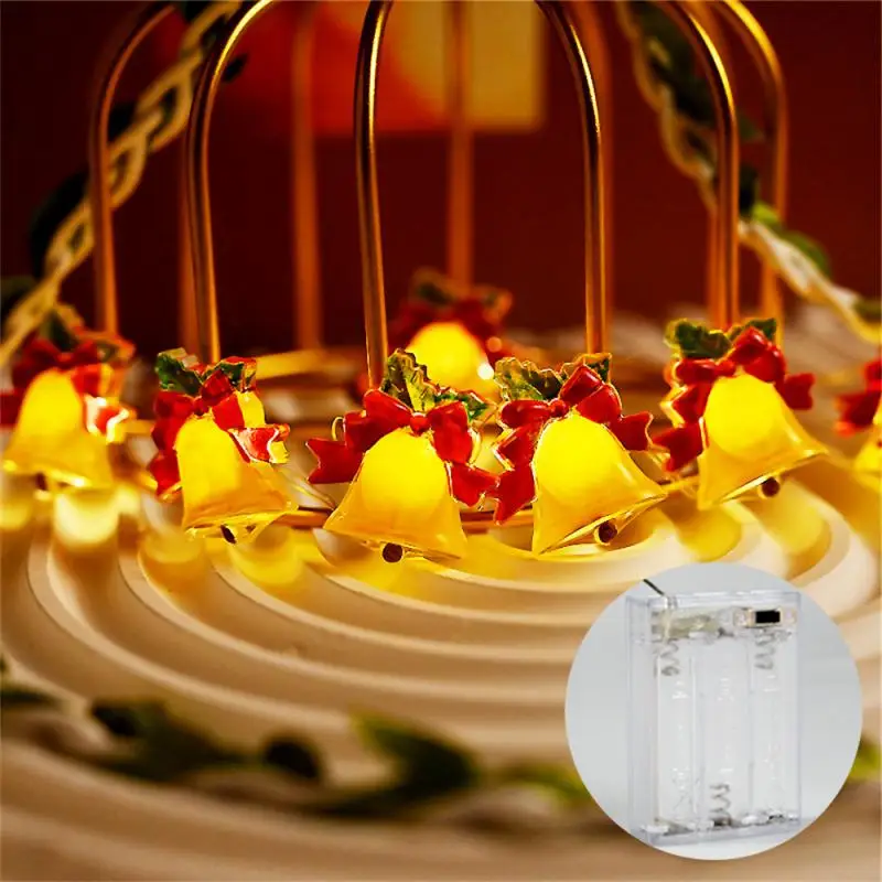 عيد الميلاد جرس LED أضواء سلسلة ، شجرة وحديقة الديكور ، واجهة USB ، بطارية امدادات الطاقة ، حفلة منزلية ، 2 متر ، 5 متر