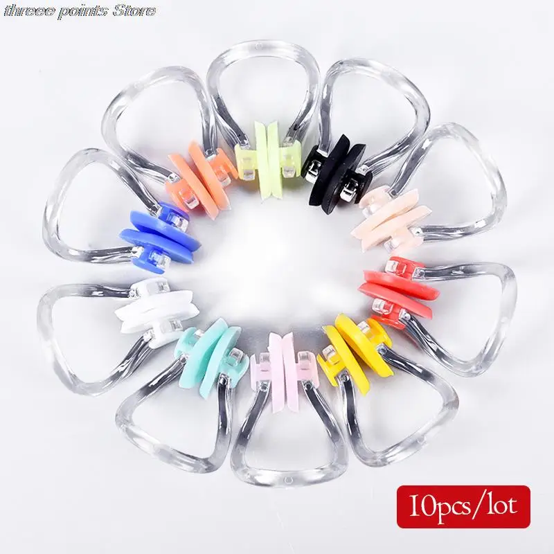 10 Pcs Reusable Soft Silicone Swimming Nose Clip Comfortable Diving Surfing Swim Nose Clips