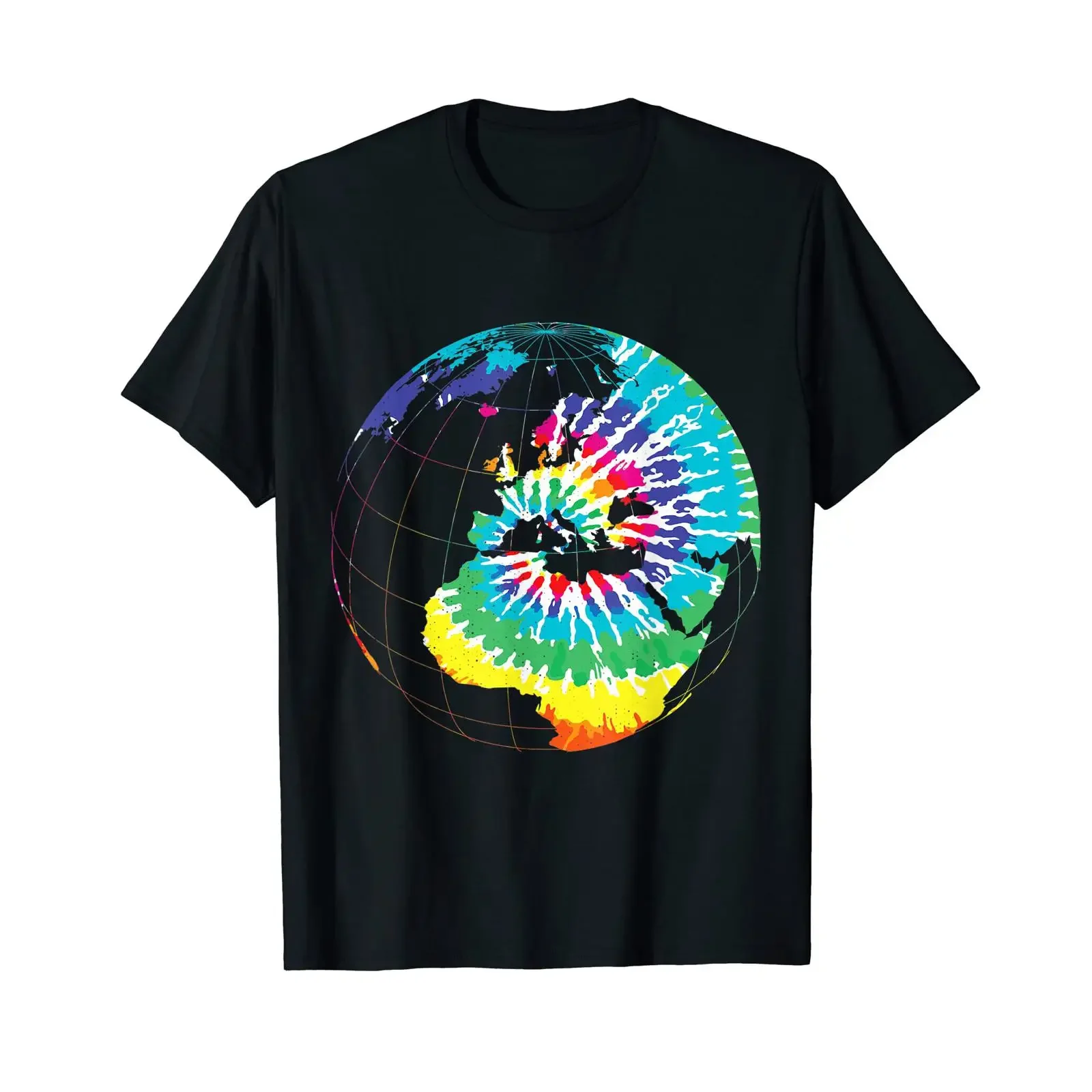 Camiseta Global Peace Triana World Travel, camiseta negra vintage con efecto lavado, ropa de diseñador, Top cómodo para uso diario, para hombre