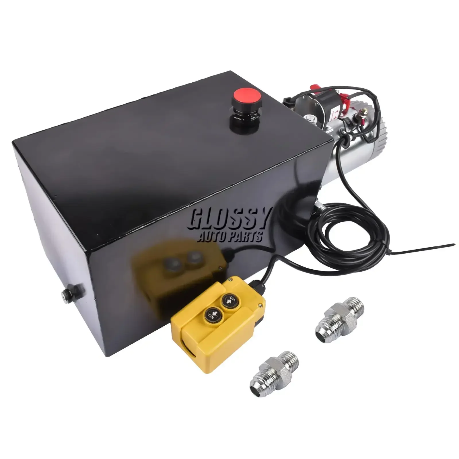 AP03 15 Quart Single Acting Hydraulic Pump Trailer Power Unit 3.75 Gallon DC 12V