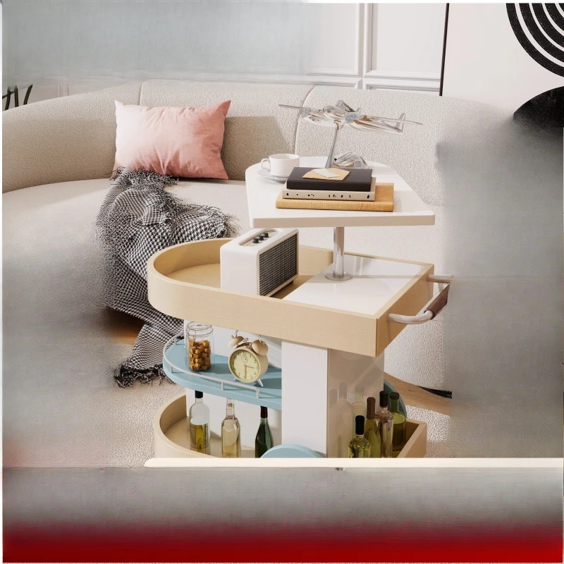 Mobile snack cabinet, sofa side, study trolley, bedroom bedside table, mobile storage cabinet