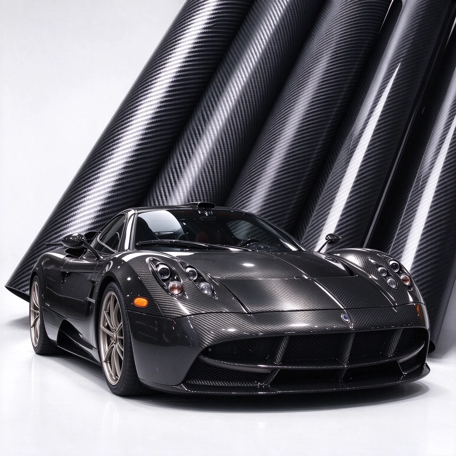 3D 5D 6D Carbon Fiber Wrap Waterproof Car Stickers Vinyl Self-Adhesive Black Auto Foil Decal for Car Accessories Motorcycle