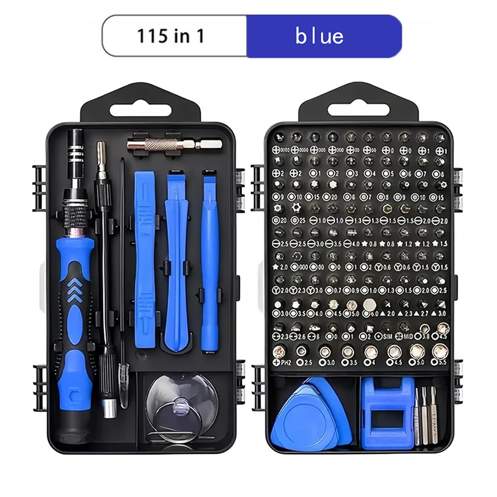 Precisieschroevendraaierset, WOZOBUY 115/122/138 in 1 computerschroevendraaierset, elektronica gereedschapsset voor tablet, iPhone, PS4 reparatie