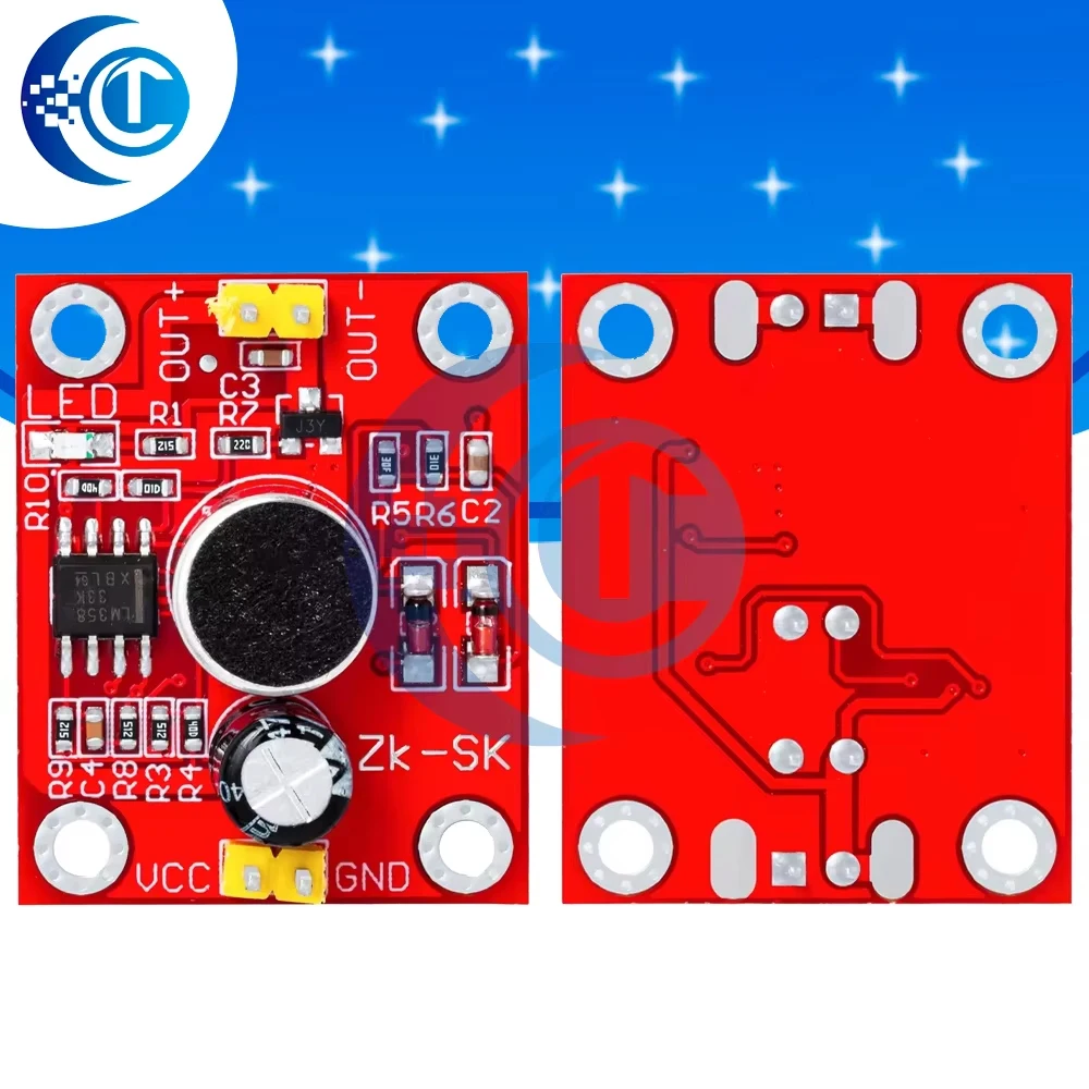Intelligent Sound & Voice Activated Sensor (1 Piece): Auto On/Off Delay Switch Module – DC 3V-9V