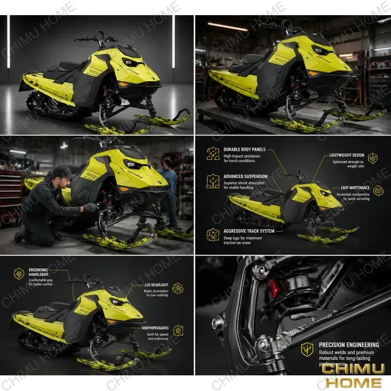 【CHIMU HOME】 900T Four Stroke Engine for Mountain Snowmobile High Performance Power Unit for Arctic Cat Polaris Ski Doo