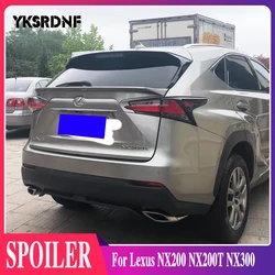 Per accessori Spoiler Lexus NX Series NX200/200t NX300/300h Spoiler per lunotto posteriore materiale ABS Car Trunk Wing 2014 2015 2016 17