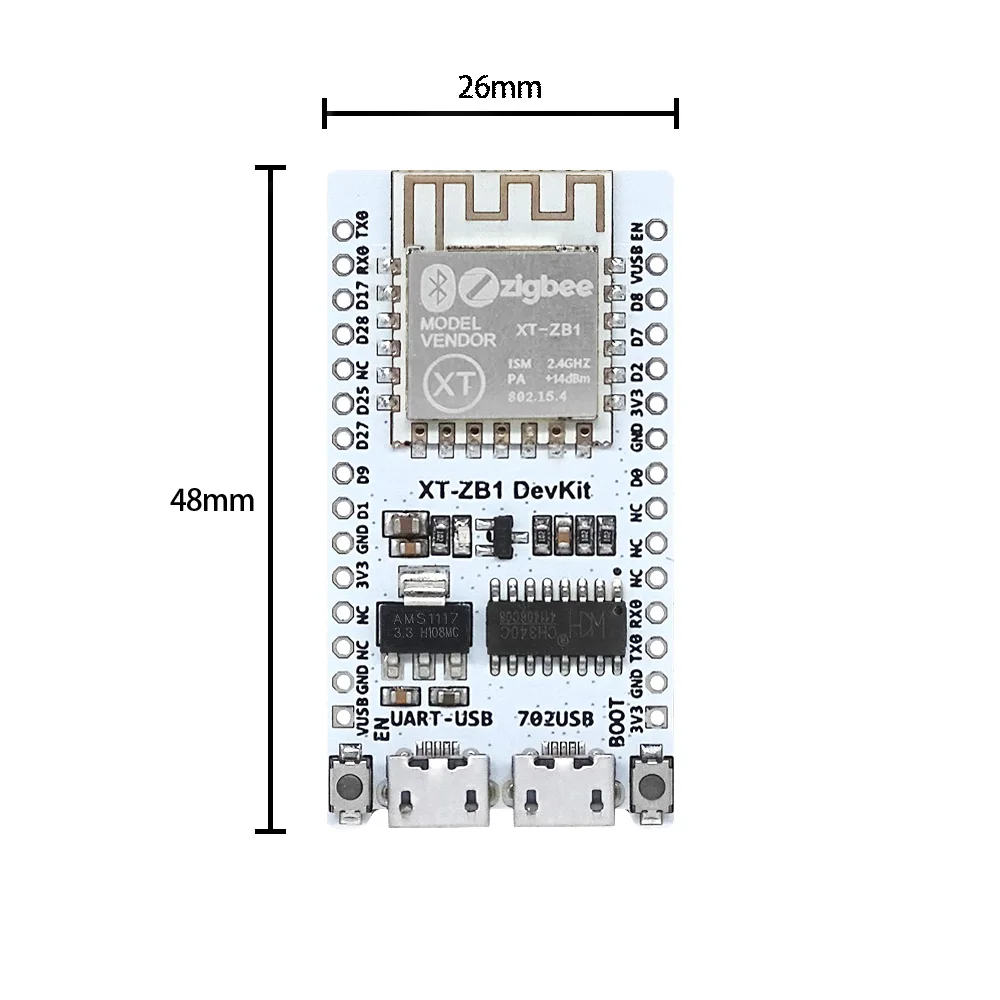 NEW BL702 development board CH340 is equipped with XT-ZB1 module Zigbee Bluetooth 2-in-1 RISC5 core