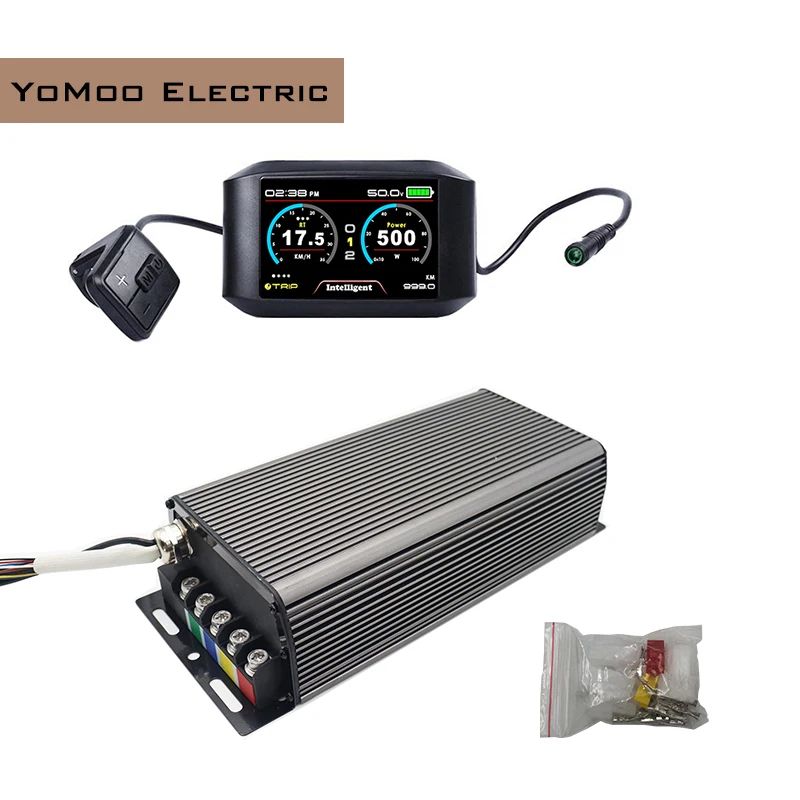 

Sabvoton SVMC72150-APT Protocol V2 48V-72V 150A 4KW BLDC Spoke Motor Controller with TFT 750C Display