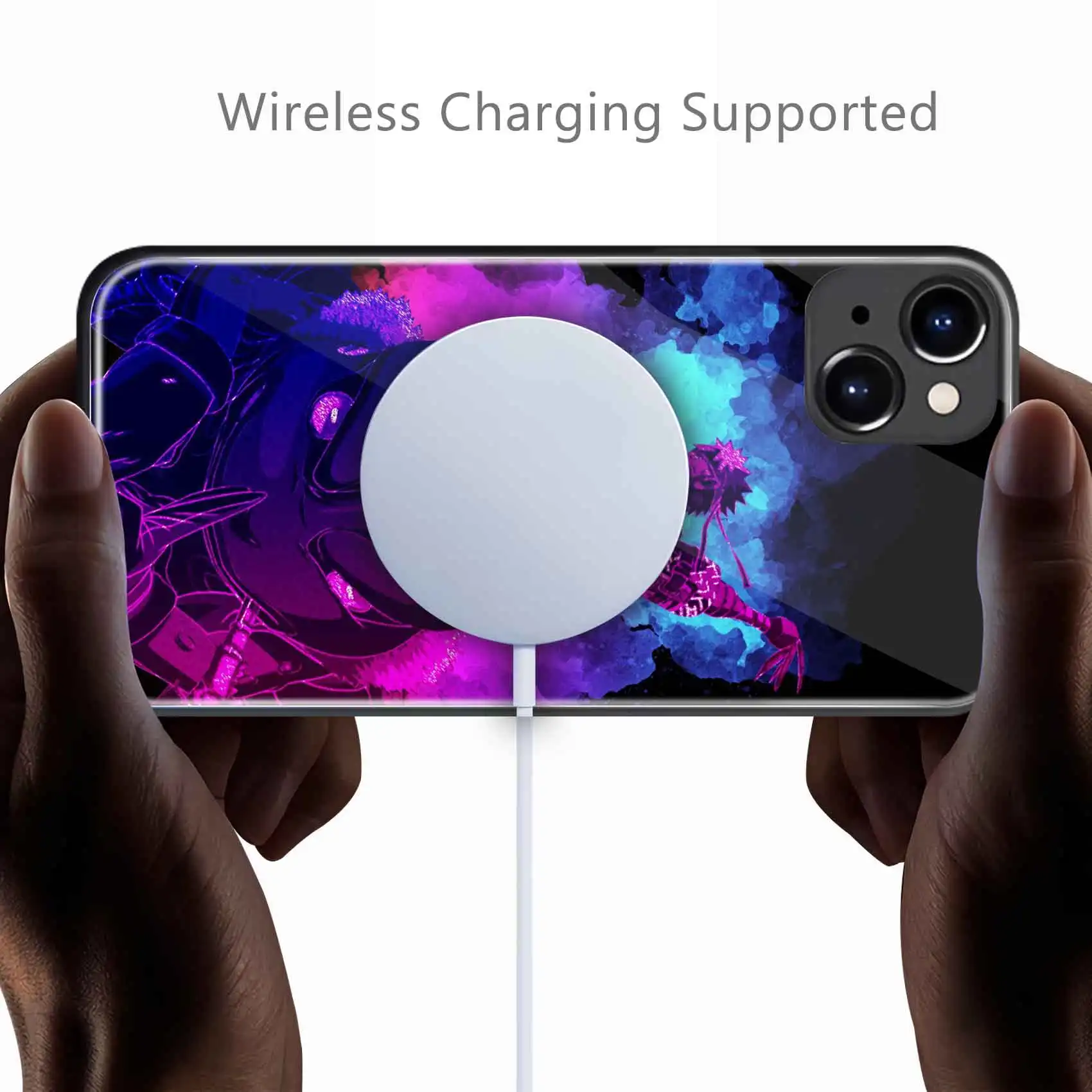 MINISO أنيق الهوكاجي السابع حافظة هاتف واقية آيفون 16 15 14 13 12 برو ماكس زائد غطاء مقبض مقاوم للسقوط