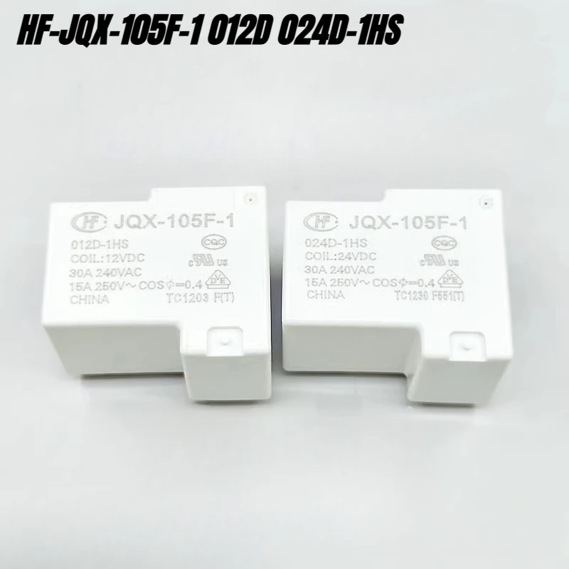 （Brand New Original）1pcs/lot 100% original genuine relay:HF-JQX-105F-1 012D 024D-1HS 12V 24V 30A 4pins