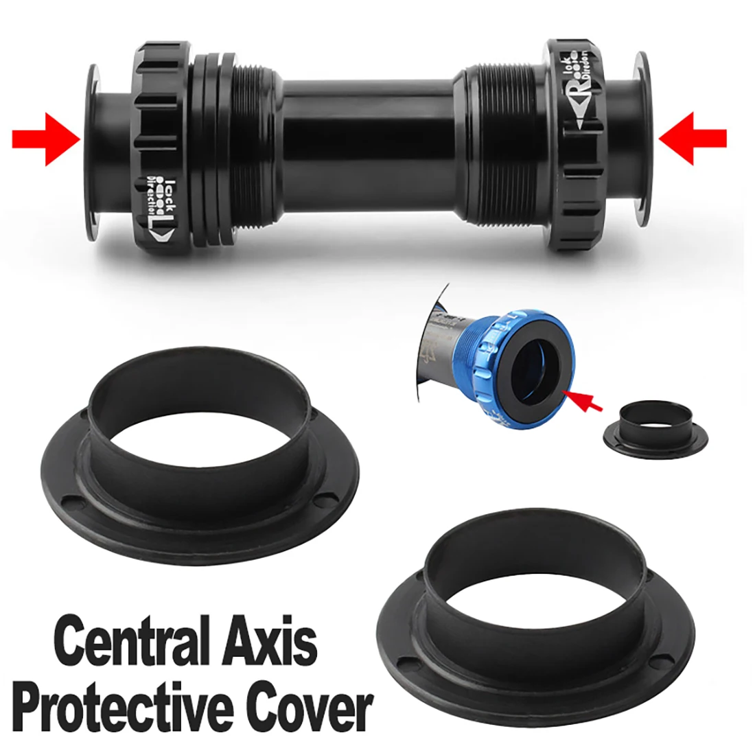 Bottom Bracket Protection Cap Bearing Dustproof Protect Cover Waterproof BB Thread Push-in 24mm For MTB Road Fixed Gear Bike
