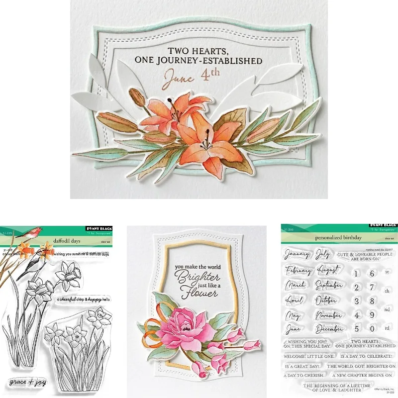 Troquel y Sellos Metálicos Cuarteto de Tulipanes Verdes para Scrapbooking, Decoración DIY, Estarcido de Relieve, Novedad 2026