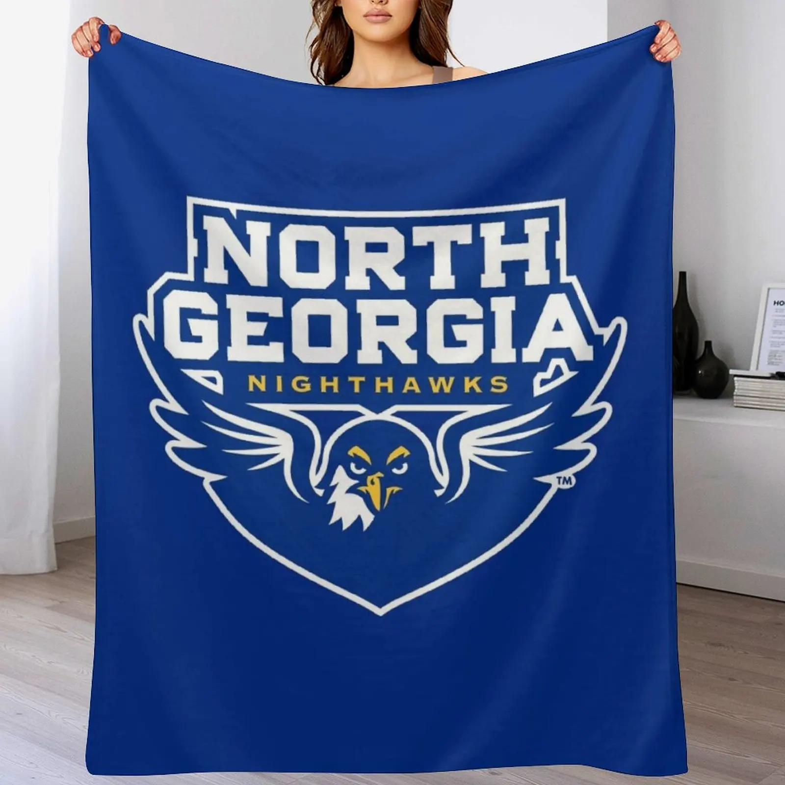 

North Georgia Nighthawks Throw Blanket Lightweight Warm Blanket for Travel Camping