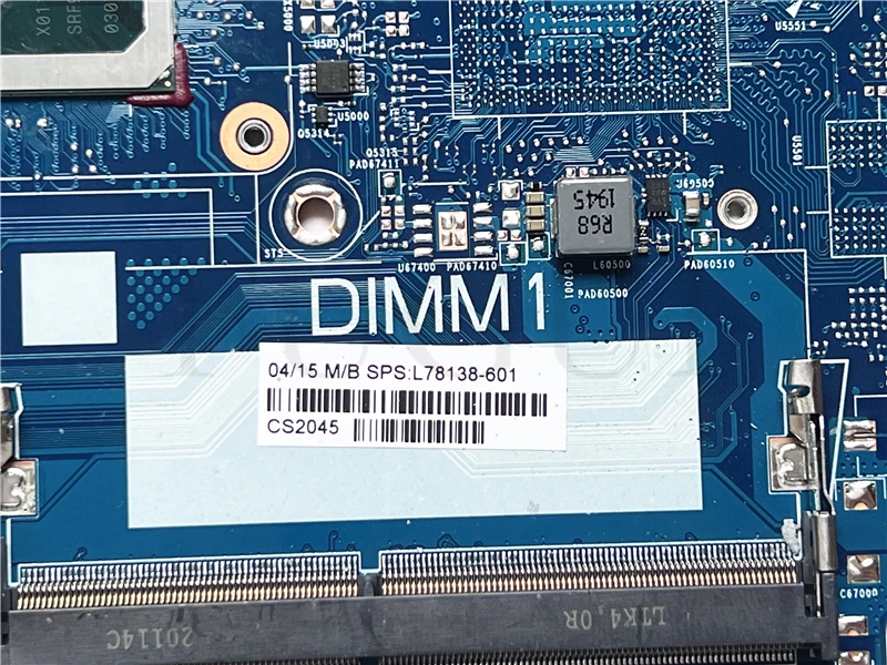 Placa-mãe portátil usada para HP, usado, 840, G6, L78138-601, SRF9Z, i5-8365U, 6050A3022501, 100% testado bem