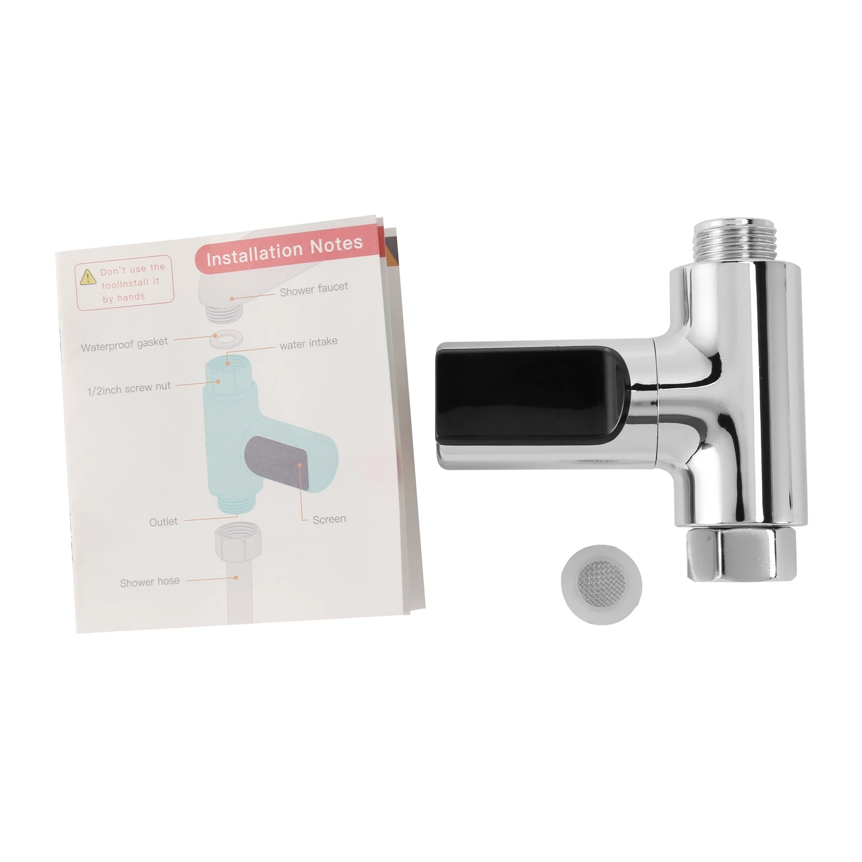 

L81A 2025-2X LED Display Shower Thermometer, Water Flow Self-Generating Electricity Shower Temperature Meter For Baby Care