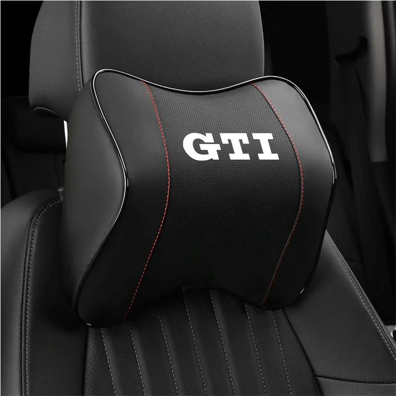 Car Neck Pillow Headrest Seat Belt Shoulder Strap Pad for Volkswagen Golf  5 6 7 8 GTI GTD Rline Passta MK2 MK3 Car Accessories