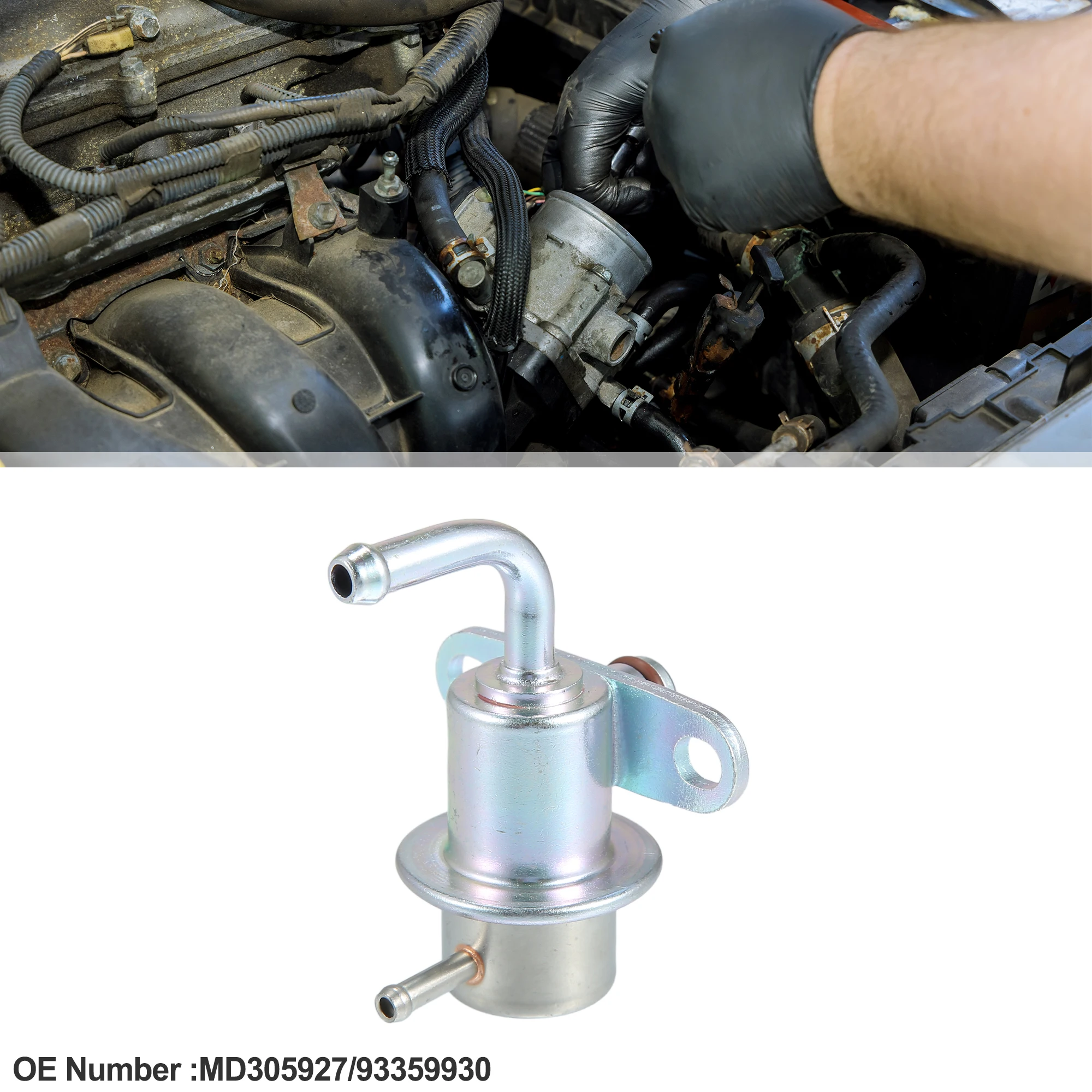 منظم ضغط حقن وقود السيارة UXCELL لدودج B250 1988-1991 رقم المعدن MD305927 #1