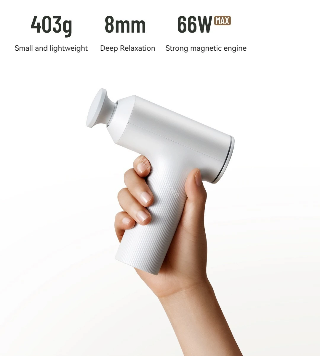 Mini Fascia Gun 2 Muscle Massage Gun 2450mAh 3 Massage Head 18KG Thrust Shoulder Neck Relax Indicator Light Massage