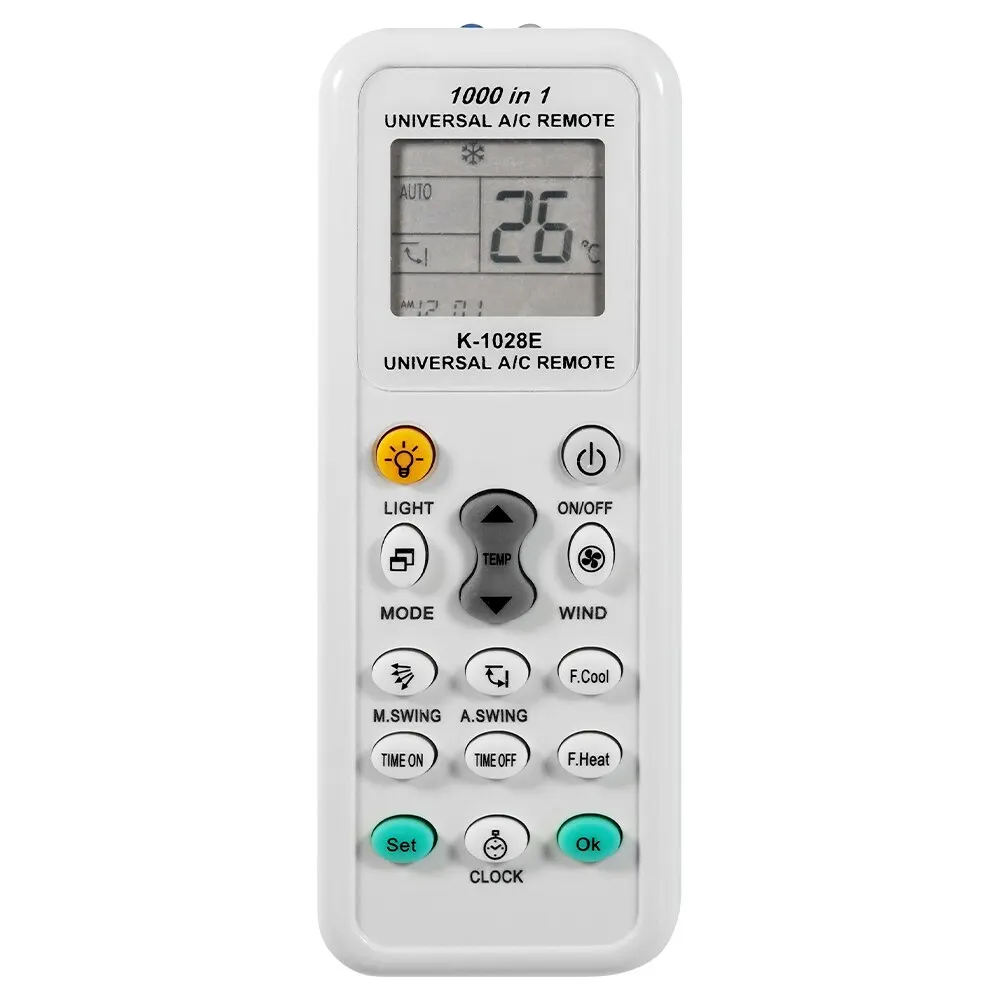 

Universal air conditioning remote control k-1028e remote control digital LCD display 1000 in 1