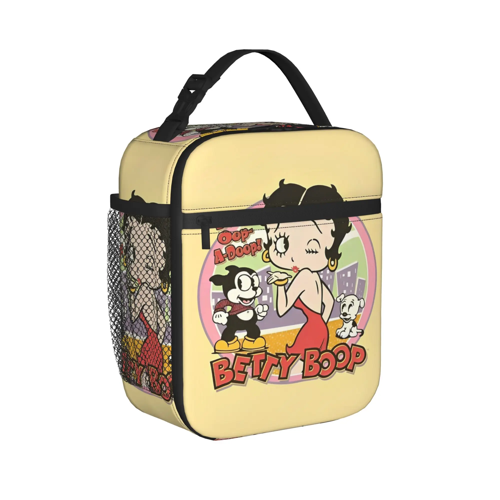 Kawaii Cartoon B-Betty Boops Insulated Lunch Bags High Capacity Lunch Container Cooler Bag Tote Lunch Box School Travel Food Bag