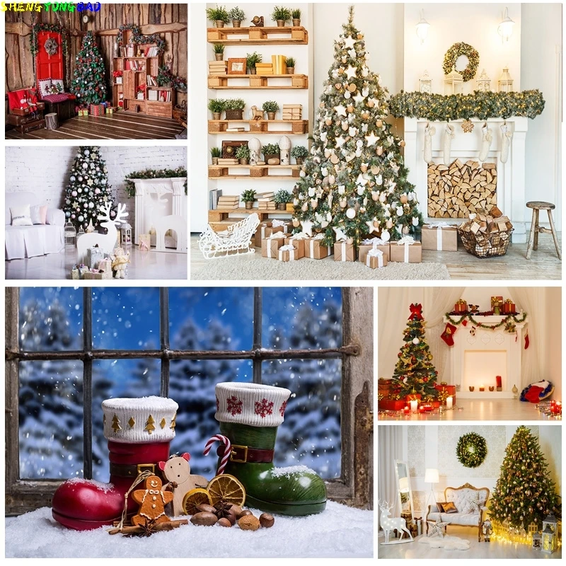 

Рождественская Тема Фотография фон Снеговик Рождественская елка дети портрет фоны для фотостудии реквизит 2197 DHT-05