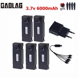 3.7V 6000mAh RC Drone Battery Stable UAV Battery for E88 E88PRO E88MAX E525 E99 E99PRO P1 P5PRO K3 S1 P8 with charger