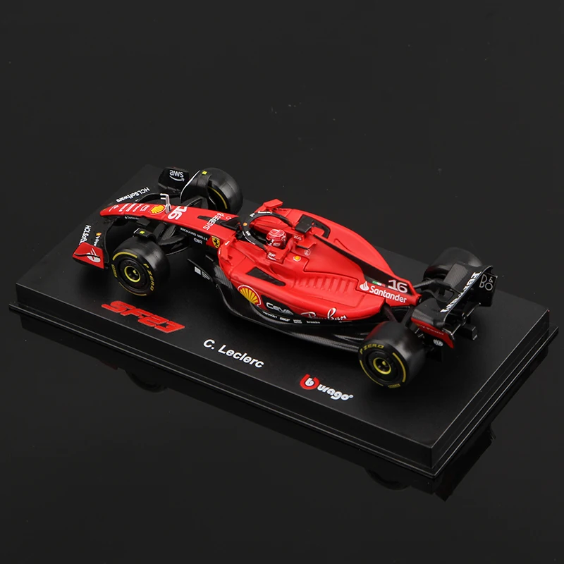 Bburago 1:43 2023 F1 Dust Cover Version Ferrari SF23 Alloy Car Formula Racing Diecast Model Toy Collection Gifts Leclerc Sainz