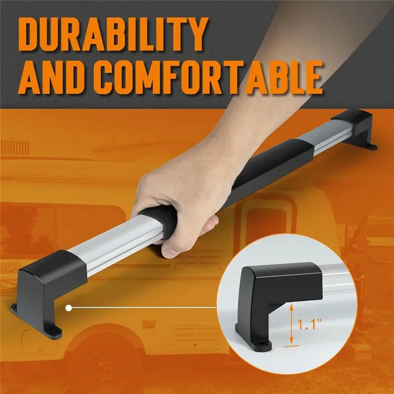 Superior-RV Screen Door Handle Grab Bar, Adjustable 21-5/8