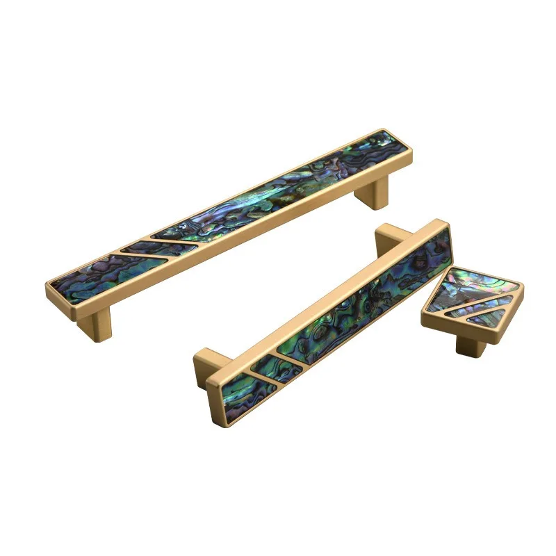 For Light Luxury Brass Handles, Cabinet Drawers, Cabinet Handles, Wardrobe Doors, Shell Handles