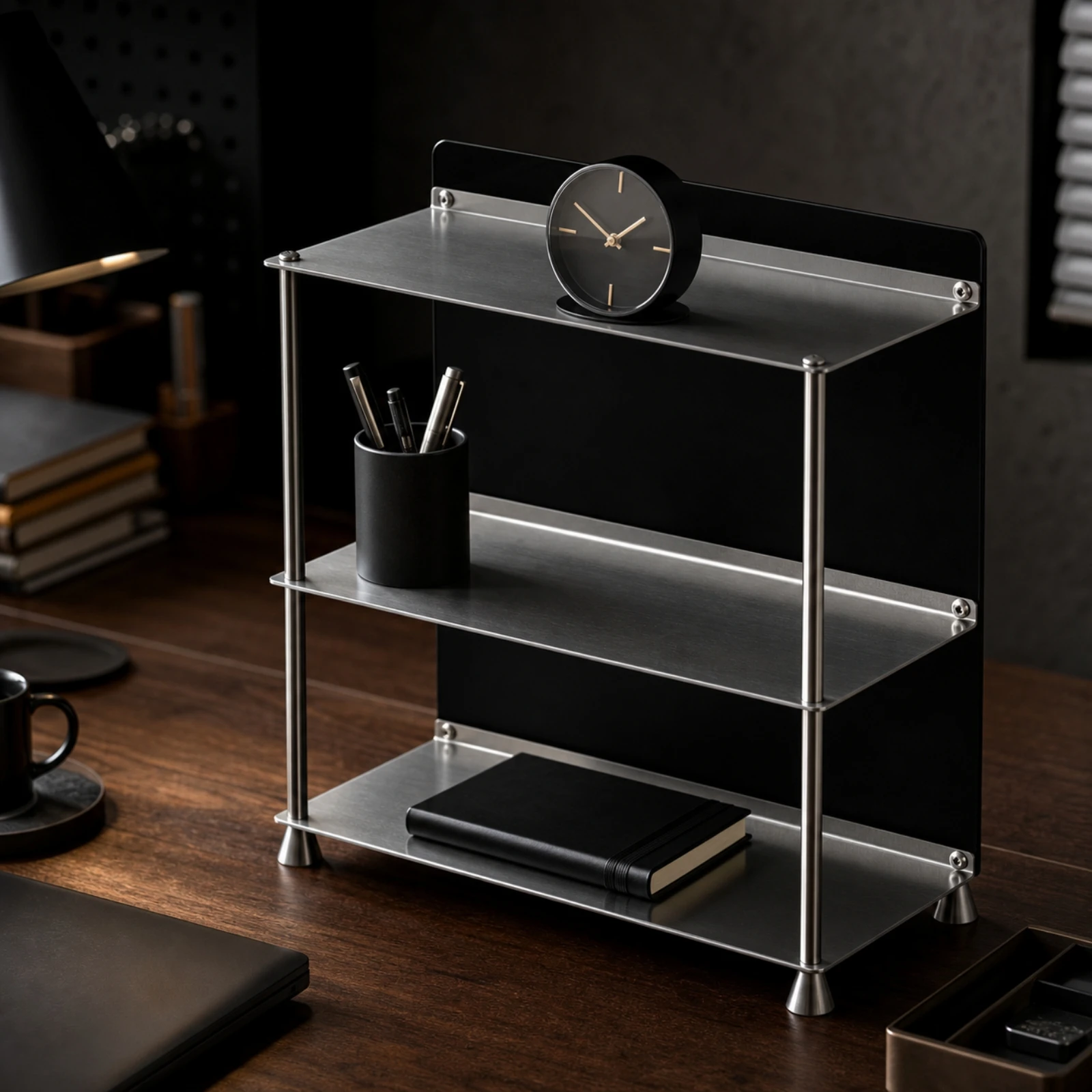 3-Tier Storage Rack Tiered 3 Tier Shelf Organizer Acrylic Shelf Rack Compact Perfume Display Stand Space-Saving for Vanity Table