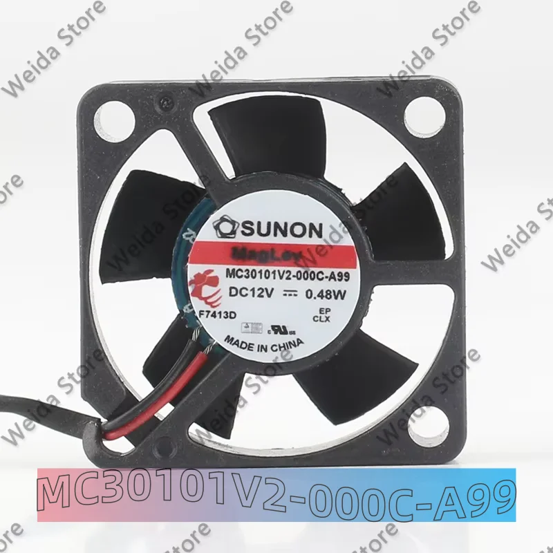 Genuine SUNON MC30101V2-000C-A99 3010 30X30X10MM 12V 0.48W maglev power supply chassis Cooling Fan